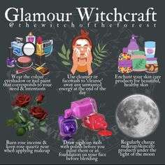 Pretty Witch Aesthetic, How To Cleanse Yourself, Beauty Magick Witchcraft, Beauty Rituals Witchcraft, Glamour Magick Spells, Spell For Beauty, Beauty Spells Witchcraft, Witchcraft Makeup, Witchy Hacks