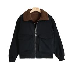 Wiaofellas Winter Jacket Men Warm Fashion Cotton Thicken Lamb Wool Jacket Men Korean Loose Coffee/Black Thick Short Coat Men Clothes M-2XL window.adminAccountId=243042349; Mens Dress Jackets, Wool Jacket Men, Fitted Blazer Jacket, Mens Suit Vest, Pilot Jacket, Trench Coat Men, Coffee Black, Coat Men, Slim Fit Blazers