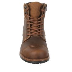 Get ready for smart-casual plans������with our authentic leather fresh look boots. Explore the city with urban style. Comfort and versatility for your epic roadtrips, these authentic leather boots have character and go well with every outfit. These stylish shoes are the perfect blend of fashion and function. Manufactured with the highest quality materials, they are built to last. The comfort level of these shoes is unmatched, providing all-day support for your feet. Casual Work Boots With Goodyear Welt Construction, Urban Leather Lace-up Winter Boots, Brown Leather Moto Boots With Waxed Finish, Urban Leather Lace-up Boots For Winter, Urban Brown Boots With Round Toe, Urban Brown Round Toe Boots, Brown Urban Boots With Round Toe, Brown Leather Moto Boots For Adventure, Leather Boots For Winter Urban Adventures