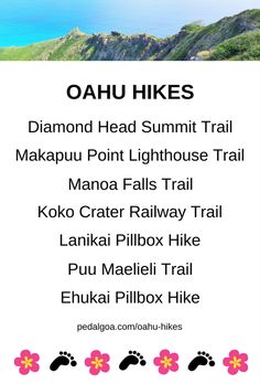 an advertisement for the diamond head summit trail