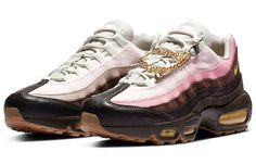 Nike Womens WMNS Air Max 95 'Cuban Link' Velvet Brown/Opti Yellow/Light British Tan CZ0466-200 Nike X Travis Scott, Low Air Jordan 1, Jordan 8, Jordan 2, Air Max Women, Nike Dunk High, Nike Shox, Air Huarache, Air Jordan 3