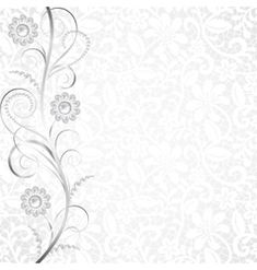 a white floral background with swirls and flowers