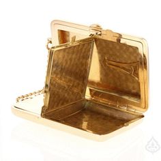 Antique Gold Compact Wallet Specifications: Metal: 14K Yellow Gold Weight: 185.2g Compact Wallet, Vintage Design, Antique Gold, Unique Vintage, Decorative Tray, Yellow Gold, Wallet, Yellow, Gold