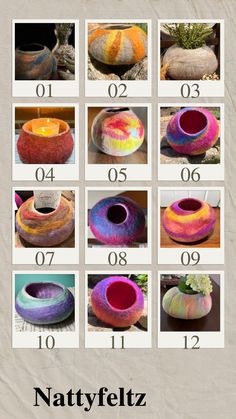 the instructions for how to make a colorful vase