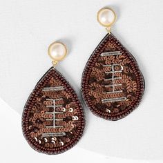 Made By Plunder Jewelry Designs Famous On Instagram! Brand New In Box!Accidentally Ordered 2 Pairs :)) Website Description- Earrings Touchdown Earrings Sequin Teardrop Football Earrings Accented With Seed Beads. 3" Drop. Weight: 0.2 Oz. Famous On Instagram, Football Earrings, Plunder Jewelry, Instagram Brand, Fall Sports, Plunder Design, Drop Weight, Stylish Jewelry, Jewelry Designs