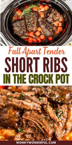 an image of short ribs in the crock pot