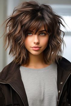 60 Shaggy Bob Hairstyles for Modern Elegance. Number 53 Is Unmissable! Choppy Lob, Shaggy Lob, Shaggy Layers, Shaggy Bob Hairstyles, Rocker Hair, Modern Shag Haircut, Shaggy Short Hair, Shaggy Bob, Shaggy Hair