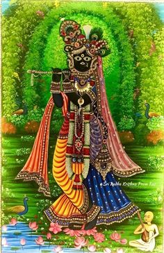 Radha Rani And Devotee, Radha Rani With Devotee, Radha Ji Painting, Lord Krishna Devotee, Shrinathji Paintings, Radha Ji, Shree Radha, Bal Krishna Photo, Shri Hari