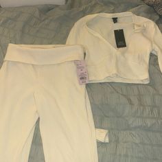 Condition: New Brand: Wild Fable From Target ***The Top And Bottoms Are Two Different Sizes Because It Is Pretty Stretchy> The Top Is A Xxs & The Bottoms Are A Xs** Fable 2, Target Pants, Flared Leggings, Running Tops, Co Ord Set, Wild Fable, 2 Piece Set, Women's Leggings, Pant Jumpsuit