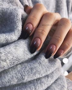 Ombre Nail Design, Ombre Nail Colors, Black Ombre Nails, Ombre Nail Art Designs, Short Nails Art, Ombre Nail Designs, Nail Art Ombre, Fancy Nails