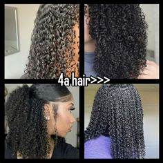 #hair #4a #hairtype Curly Hair Types Charts Curls, Healthy 3c Hair, 3 A Curly Hair, Long 4a Curly Hair, Type 4a Hairstyles, 4a 4b Hair, 4a Hair Routine, Hairstyles For 4a Hair, Long 3b Hair