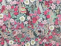 Ciara Grey Liberty Fabric Liberty Print Fabric Liberty, Liberty Fabrics Quilts, Liberty Fabric Liberty, Liberty Print Curtains, Liberty Floral Fabric, Liberty Scarf, Purple Tissue Paper, Liberty Tana Lawn, Pink Lemon