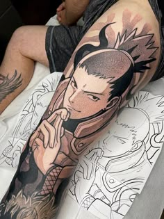 Small Tattoo For Man, Naruto Tattoos, Tattoo For Man, Savage Tattoo, Anime Sleeve, Square Tattoo, Gamer Tattoos, Fountain Square