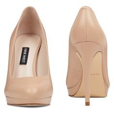 Quabree Platform Pumps - Nine West Nude Platform Heels, Toes Designs, Nude Pumps, Sky High, The Roof, Platform Pumps, Model Dress, Platform Heels, Stiletto Heel