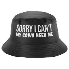 Sorry I Cant My Cows Need Me Bucket Hat, Farming Bucket Hat Farming Hat, Funny Farming Gift, Farmer Bucket Hat, Gifts for Him, Farmer Gifts ** Same Day Dispatch! ** ** 2-Day Delivery on most orders! ** Description Our Bucket hat is made with the highest quality material. The Premium Bucket Hat is a soft, unconstructed cap featuring a clean look and snug fit, perfect for daily wear. Made of 100% cotton. Standard adult size Printbox Originals - All of our awesome tees are fully branded and are designed and printed in the USA in our State of the Art Print and Embroidery facility located in Austin, TX. We have an amazing design and print team who create the most amazing novelty and funny gifts. We have a huge collection of T-Shirts, Hoodies, Mugs, Hats, Signs and more available in our store. Y Bucket Hat For Fishing, Funny Bucket Hats, Cow Bucket Hat, Support Your Local Farmer Shirt, Cow Pun Shirt, Drinking Team, Farm Gifts, Birthday Party Hats, Gifts For Farmers