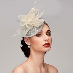 Category:Fascinators,Headpiece,Hair Accessory,Hats; Embellishment:Cap,Flower,Feather; Gender:Women's; Quantity:1 PC; Occasion:Ladies Day,Horse Race,Wedding; Material:Feathers,Net; Head Circumference:56-58; Front page:WE; Shipping Weight:0.045; Listing Date:10/08/2021 Wedding Horse, Horse Wedding, Hat Wedding, Horse Race, Headpiece Hairstyles, Melbourne Cup, Feather Fascinators, Feather Flower, Kentucky Derby Hat