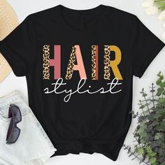 Cosmetology Teacher, Cosmetology Outfits, Hairstylist Shirts, Hairstylist Gifts, Shirt Crafts, Hair Dressing, Cool Graphic Design