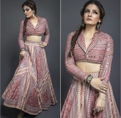 Lehnga Blouse Designs Latest Banarasi, Shirt Collar Blouse Designs, Collar Blouse Designs, Blouse Designs For Lehenga, Shirt Collar Blouse, Lengha Blouse, Lengha Blouse Designs, Fancy Dress Ideas, Choli Blouse Design