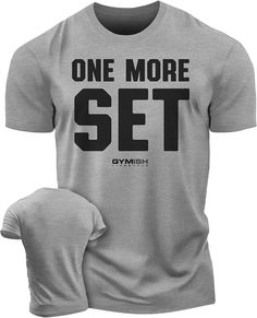 One More Set Workout T-Shirt, Funny Gym Shirts, Lifting T-Shirt, Deadlift Introducing Gymish Lifestyle's collection of male gym workout t-shirts, the perfect addition to your workout wardrobe. Our motivational gym t-shirts are designed to inspire and motivate you to push harder and reach your fitness goals. Whether you're hitting the gym, weightlifting, or running, these workout shirts for men are a perfect choice.Gym clothing for men is made from high-quality, breathable cotton blend materials that will keep you comfortable during your workouts. With a variety of styles and sizes, our fitness shirts for men are perfect for any workout - Small, Medium, LG Large, XL X-Large, XX XXL, XXX 3XOur motivational sayings collection features funny gym shirts designed to uplift those who do weightlif Powerlifting Shirts, Gym Shirts Mens, Streetwear Tshirt Design, Weightlifting Shirts, Fitness Shirts, Funny Gym Shirts, Bodybuilding T Shirts, Gym Apparel, Funny Gym