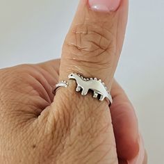 925 sterling silver Height: 6.7mm Can be worn: on multiple fingers and/or midi ring Dino Ring, Dinosaur Ring, Midi Rings Silver, Midi Ring, Palm Beach Gardens, Beach Gardens, Midi Rings, Ring Silver, Rings Statement