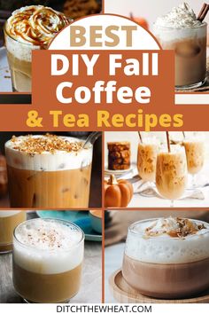 the best diy fall coffee and tea recipes