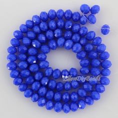 the beads are blue and have been made from plastic, which is also available in other colors