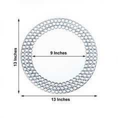 an image of a metal chain with the measurements for each piece in front of it