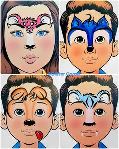 Leopard Face Paint, Fair Face, Christmas Face Painting, San Gabriel Valley, Kids Face Paint, This Heat, West Covina, Face Painting Designs, Tiger Design