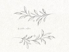 two drawings of leaves on white paper with the words,'i love you '