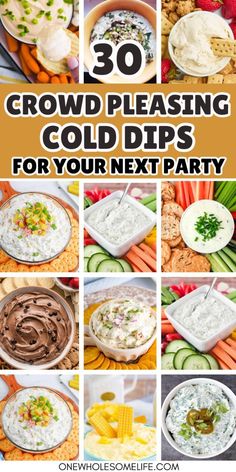 the ultimate crowd pleasing cold dips for your next party