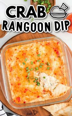 an image of crab rangoon dip recipe