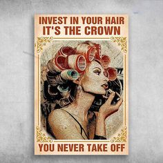 Premium Quality Hair Salon, Hairdresser Poster, Invest In Your Hair, It's The Crown, You Neve..., Home Decor Christmas Backrounds For Hair Salon, Beauty Salon Posters Vintage, Beauty Salon Gallery Wall, Christmas Window Display Hair Salon, Santa Hair Salon, Hair Salon Christmas Window Display, Barber Shop Decor, Girl Bedroom Walls, Tin Walls