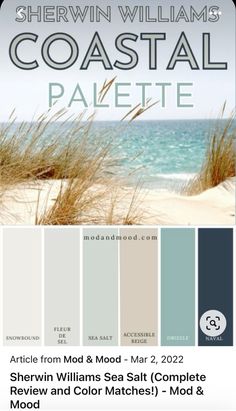 the color scheme for shewn williams's coastal palette