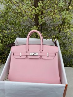 Hermes Rose Sakura, Rose Sakura Birkin, Pink Hermes Bag, Pink Birkin Bag, Hermes Products, Birkin Collection, Birken Bag, Pink Bags