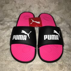 Cool Cats, Shoes Sandals, Black Pink, Slippers, Sandals