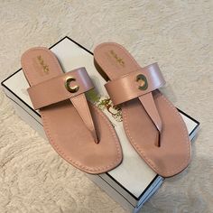 Never Worn. Brand New. Coach Kellie Sandal, Pink Sandals, Coach Shoes, Slip On Sandal, Women's Shoes Sandals, Shoes Sandals, Women Shoes, Brand New, Sandals