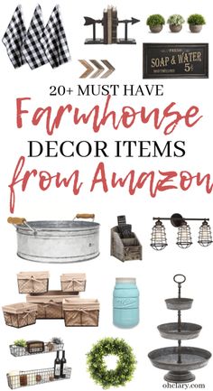 the best farmhouse decor items from amazon