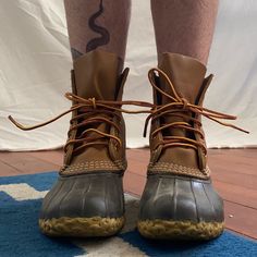 Brand New Ll Bean Duck Boots Never Worn Casual Outdoor Boots With Almond Toe, Brown Medium Width Boots For Outdoor, Brown Outdoor Boots With Medium Width, Womens Bean Boots, Bean Boots Outfit, Brown Boots For Outdoor, Medium Width Fit, Ll Bean Duck Boots, Winter Duck Boots, Ll Bean Boots