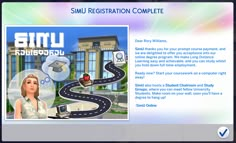 the website for simu registration complete