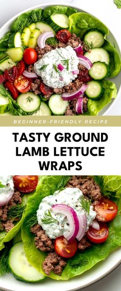 Image for Tasty Ground Lamb Lettuce Wraps