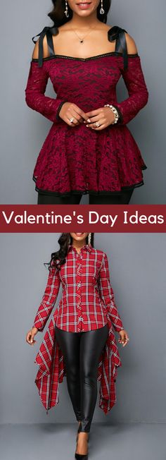 Valentine's Day isn't all about the lovebirds -- treat yourself on this special day and buy yourself some Valentine's inspired goodies! Who can pass up these Valentine's Day Gifts For Yourself! Gifts For Yourself, Valentines Outfits, Red Blouses, African Dress, Fall And Winter, Red Plaid, Treat Yourself, Fashion Sense, African Fashion