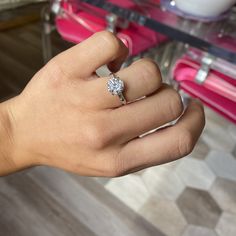 One of the most timeless and elegant solitaire styles - a simple and clean-lined style with tapered baguettes on the shoulders, allowing the central diamond to remain the main attraction. This ring showcases a stunningly and perfectly faceted old European cut diamond with that much desired flowery facet pattern under the table, twinkling softly with each movement. Sharp contrast zones which appears to be twinkling on and off with each movement, and a great higher color and clarity combo to bot! Modern Mens Rings, Art Jewelry Earrings, All Band, Antique Engagement, Antique Watches, Vintage Band, European Cut Diamonds, Mens Band, Men's Rings