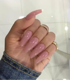 Full Set Nails Acrylic, Full Set Nails, Ongles Beiges, Set Nails, Almond Acrylic, Short Almond, Ballerina Nails, Nails Pink