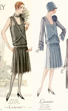 20’s Fashion, Lanvin Dress, Mode Prints, 20th Century Fashion