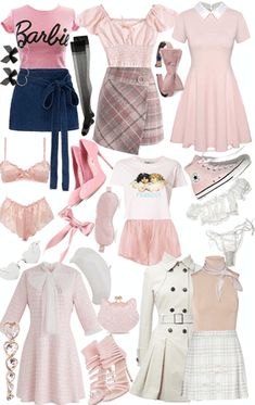 Barbie | ShopLook Barbie Cinema Outfits, Retro Barbie Outfits, Barbie Disneybound, Barbie Movies Outfit Ideas, Barbie Fits Aesthetic, Barbie Inspired Looks, Barbie Bounding, Barbie Aesthetic Clothes, How To Dress Like Barbie