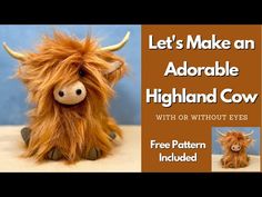 a stuffed animal with long hair sitting on top of a table