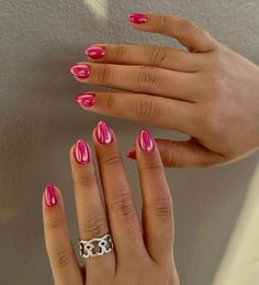 Chrome Summer Nails, Summer Chrome Nails, Chrome Manicure, White Chrome Nails, Blue Chrome Nails, Hoco Nails, Pink Chrome Nails, Milky Nails, Nagellack Trends