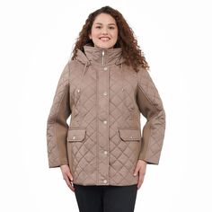 You'll be warm and stylish when cold weather hits in this women's London Fog quilted coat.Click on this WOMEN'S GUIDE to find the perfect fit and more! You'll be warm and stylish when cold weather hits in this women's London Fog quilted coat.Click on this WOMEN'S GUIDE to find the perfect fit and more! FEATURES Removable hood Long sleeves Snap front closure with hidden zipper 2 pockets Fully linedFIT & SIZING 29-in. length from shoulder to hem Designed to hit above the knees MidweightFABRIC & CA Quilted Coat, London Fog, Snow Jacket, Taupe Color, Quilted Jacket, Above The Knee, Hidden Zipper, Cold Weather, Coats For Women