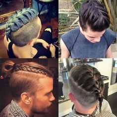 27 Braids For Men + Cool Man Braid Hairstyles For Guys (2019 Guide) Vikings Hair, Short Undercut, Mohawks, Viking Hair, Different Hair, Cool Braid Hairstyles