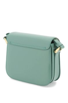 100% Cow leather Lining: 100% Cotton Green Leather-lined Shoulder Bag For Office, Luxury Green Saddle Bag With Adjustable Strap, Green Leather Lined Shoulder Bag For Office, Chic Calf Leather Bag With Magnetic Closure, Luxury Green Saddle Bag With Detachable Strap, Classic Green Shoulder Bag With Magnetic Closure, Luxury Leather Saddle Bag For Shopping, Modern Green Calf Leather Bag, Chic Rectangular Saddle Bag With Leather Lining